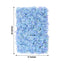 11 Sq ft. Light Blue UV Protected Hydrangea Flower Wall Mat Backdrop - 4 Artificial Panels - Linen Luxes