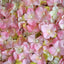 11 Sq ft. Pink Cream UV Protected Hydrangea Flower Wall Mat Backdrop - 4 Artificial Panels - Linen Luxes