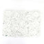 11 Sq ft. White 3D Silk Rose and Hydrangea Flower Wall Mat Backdrop - 4 Artificial Panels - Linen Luxes