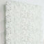 11 Sq ft. White 3D Silk Rose and Hydrangea Flower Wall Mat Backdrop - 4 Artificial Panels - Linen Luxes