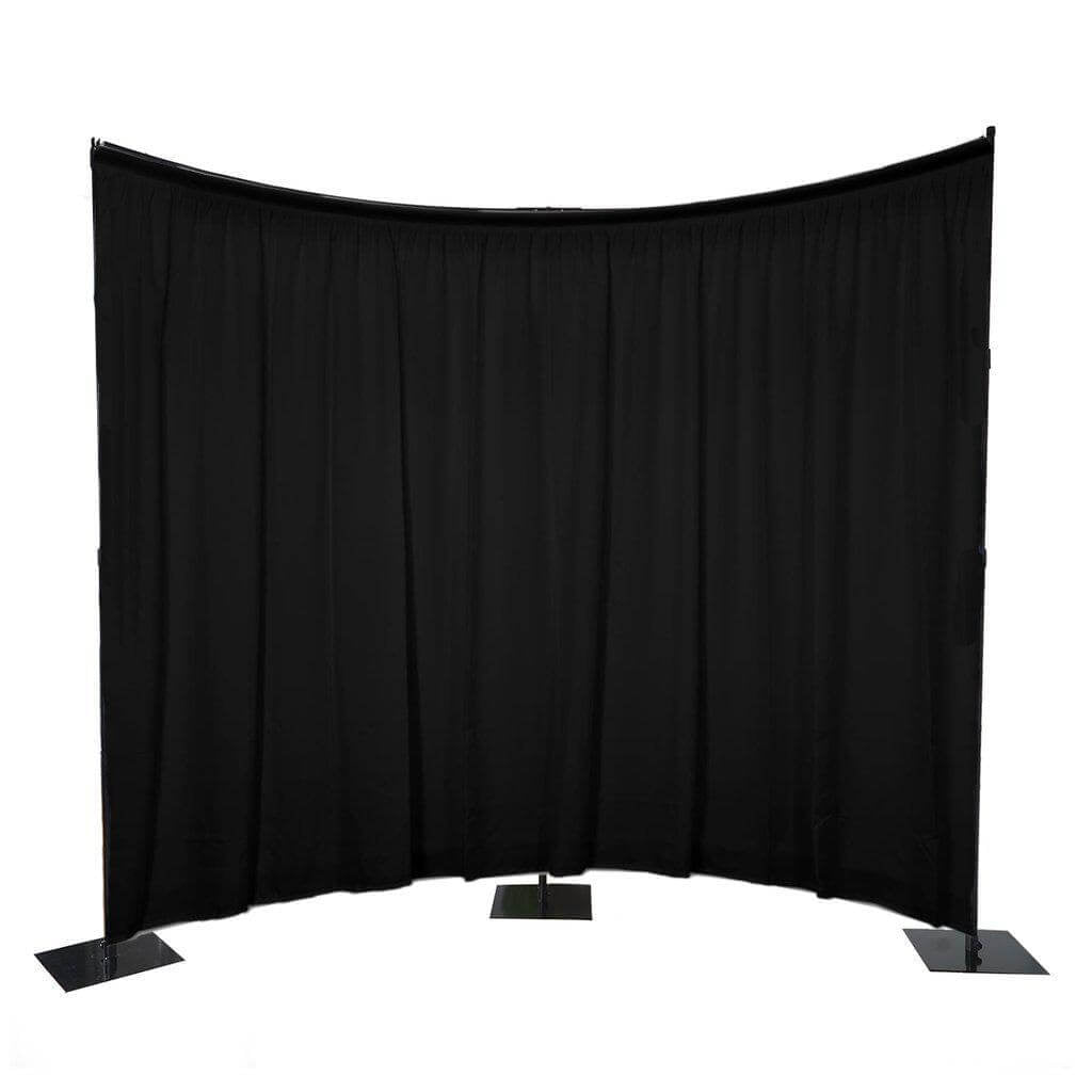 11ftx13ft Triple Base DIY Heavy Duty Curved Photography Backdrop Stand - Linen Luxes