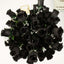 12 Bushes Black Artificial Premium Silk Flower Rose Bud Bouquets - Linen Luxes