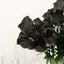 12 Bushes Black Artificial Premium Silk Flower Rose Bud Bouquets - Linen Luxes
