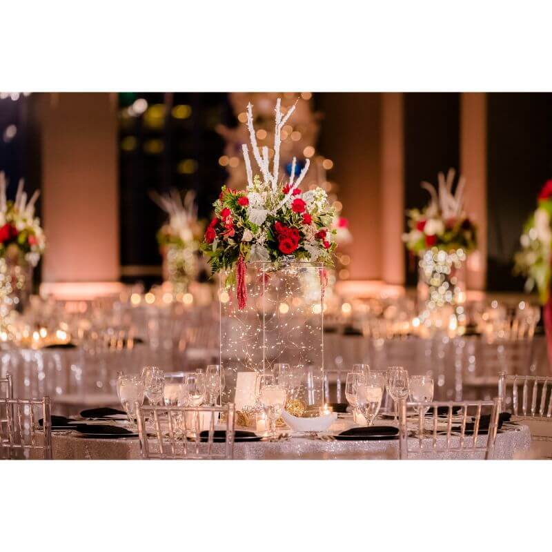 12" Clear Mirrored Acrylic Display Box, Transparent Pedestal Riser with Interchangeable Lid and Base - Linen Luxes