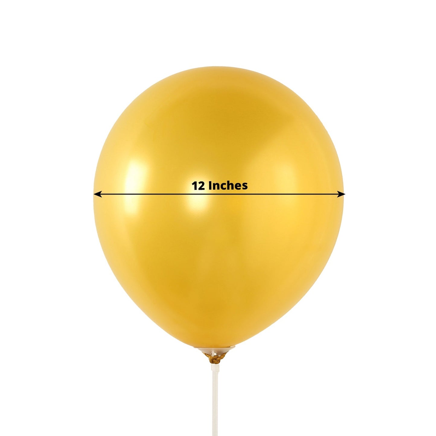 50 Pack Gold Biodegradable Balloons, 12" Thickened Extra Strong Eco-friendly Latex Helium Party Balloons