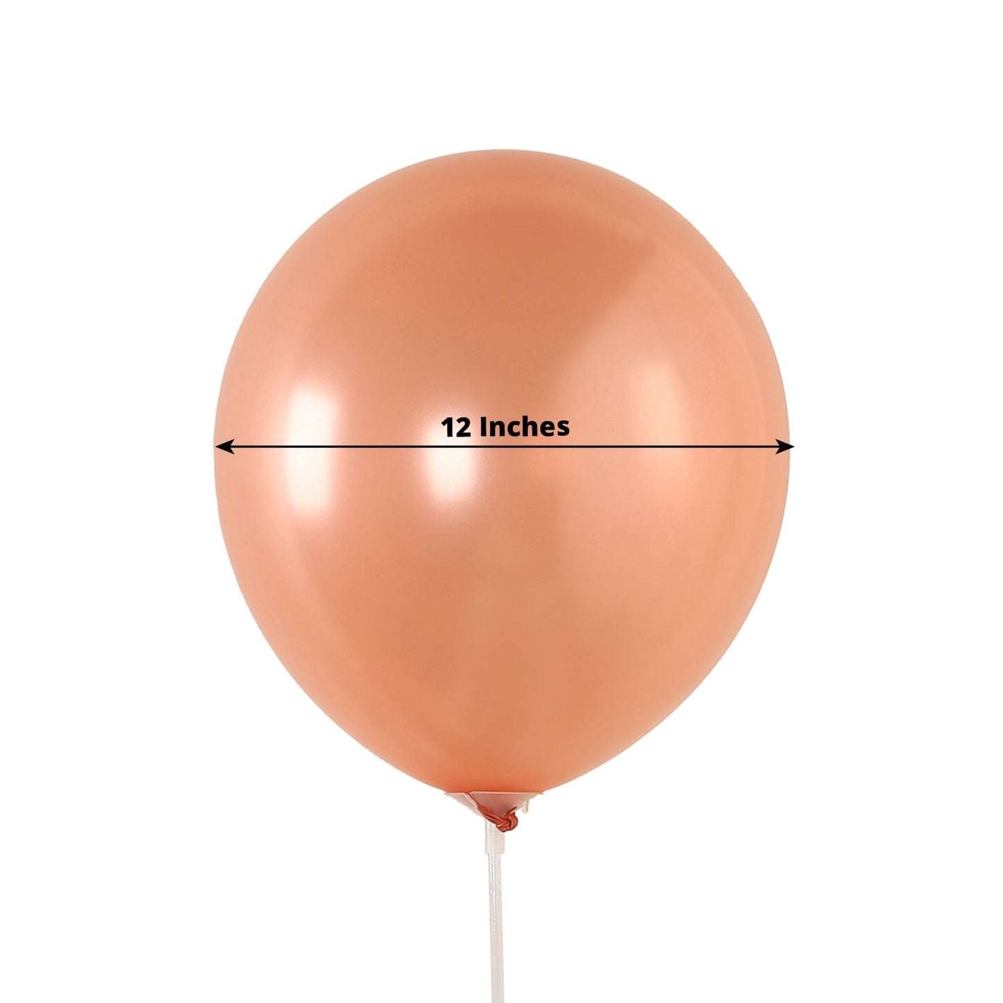 50 Pack Rose Gold Biodegradable Balloons, 12" Thickened Extra Strong Eco-friendly Latex Helium Party Balloons