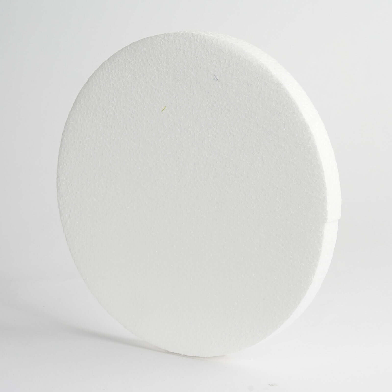 12 Pack 10" White StyroFoam Disc, DIY Polystyrene Foam Craft Supplies - Linen Luxes