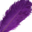 12 Pack 13" - 15" Purple Natural Plume Real Ostrich Feathers, DIY Centerpiece Fillers - Linen Luxes