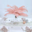 12 Pack 13" - 15" Rose Gold Natural Plume Real Ostrich Feathers, DIY Centerpiece Fillers - Linen Luxes