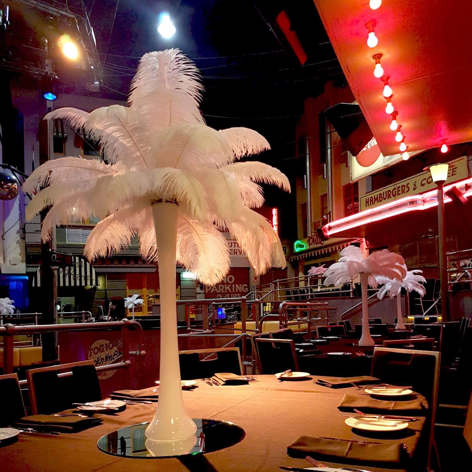 12 Pack 13" - 15" White Natural Plume Real Ostrich Feathers, DIY Centerpiece Fillers - Linen Luxes