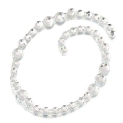 12 Pack 1.5" Clear Rhinestone Monogram Letter Jewel Sticker Self Adhesive DIY Diamond Decor - O - Linen Luxes