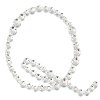 12 Pack 1.5" Clear Rhinestone Monogram Letter Jewel Sticker Self Adhesive DIY Diamond Decor - Q - Linen Luxes