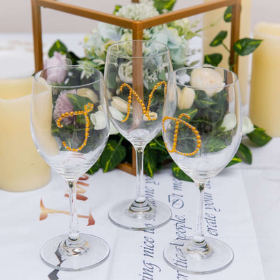 12 Pack 1.5" Gold Rhinestone Monogram Letter Jewel Sticker Self Adhesive DIY Diamond Decor - D - Linen Luxes