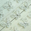 12 Pack 2" White Diamond Studded Wired Organza Butterflies - Linen Luxes