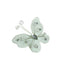 12 Pack 2" White Diamond Studded Wired Organza Butterflies - Linen Luxes