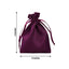 12 Pack 3"x4" Eggplant Satin Drawstring Wedding Party Favor Gift Bags - Linen Luxes