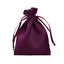 12 Pack 3"x4" Eggplant Satin Drawstring Wedding Party Favor Gift Bags - Linen Luxes