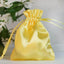 12 Pack 3"x4" Gold Satin Drawstring Pouch Wedding Party Favor Gift Bags - Linen Luxes
