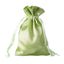 12 Pack 4"x6" Apple Green Satin Drawstring Wedding Party Favor Gift Bags - Linen Luxes
