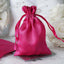 12 Pack 4"x6" Fuchsia Satin Drawstring Wedding Party Favor Gift Bags - Linen Luxes