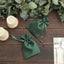 12 Pack 4"x6" Hunter Emerald Green Satin Wedding Party Favor Bags, Drawstring Pouch Gift Bags