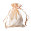 12 Pack 4"x6" Peach Satin Drawstring Wedding Party Favor Gift Bags - Linen Luxes