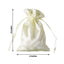 12 Pack 4"x6" Yellow Satin Drawstring Wedding Party Favor Gift Bags - Linen Luxes