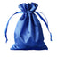 12 Pack 5"x7" Royal Blue Satin Drawstring Wedding Party Favor Gift Bags - Linen Luxes