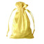 12 Pack 6"x9" Gold Satin Drawstring Wedding Party Favor Gift Bags - Linen Luxes