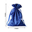 12 Pack 6"x9" Royal Blue Satin Wedding Party Favor Bags, Drawstring Pouch Gift Bags - Linen Luxes