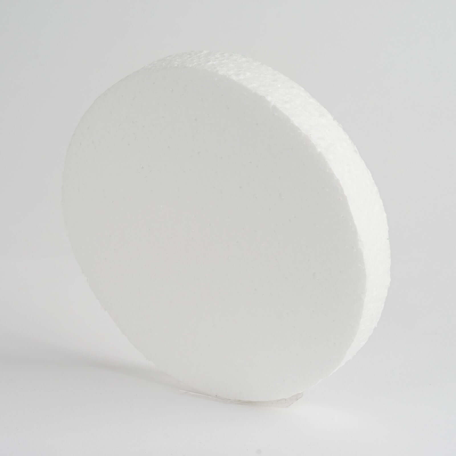 12 Pack 8" White StyroFoam Disc, DIY Polystyrene Foam Craft Supplies - Linen Luxes