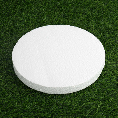 12 Pack 8" White StyroFoam Disc, DIY Polystyrene Foam Craft Supplies - Linen Luxes