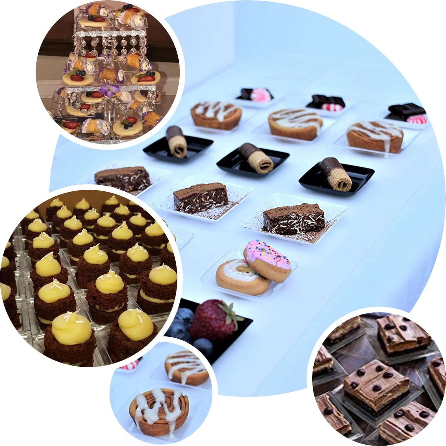 12 - Pack Appetizer Plates Mini Square Design Clear - Plastic Disposable Plates for Desserts 4" - Linen Luxes