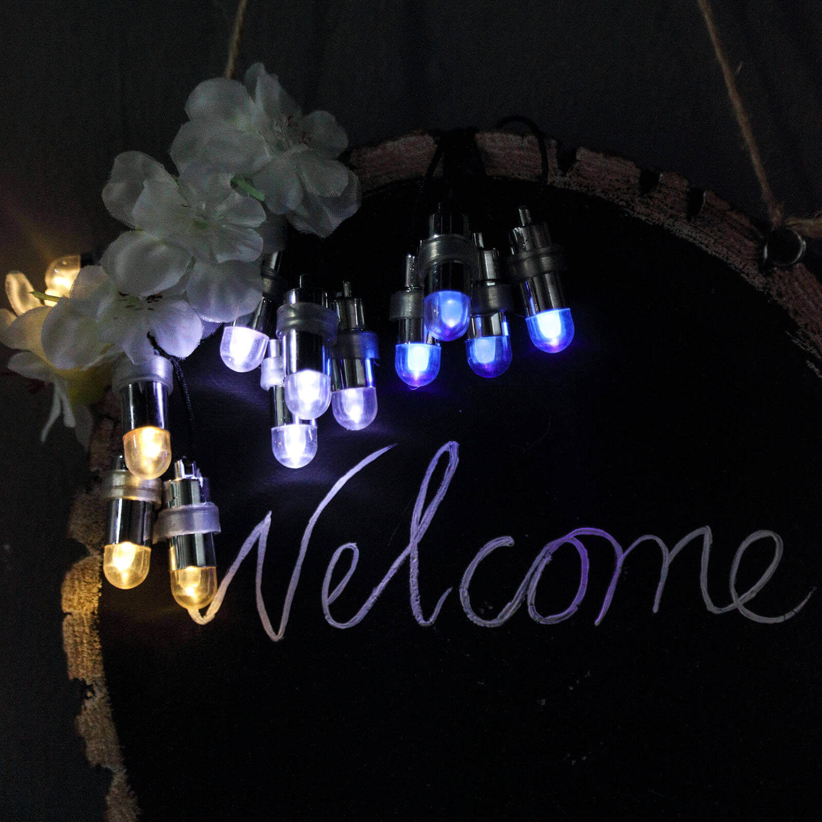 12 - Pack Balloon Lights Bullet Design Purple - Waterproof LED Centerpiece Filler Lights - Linen Luxes