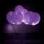 12 - Pack Balloon Lights Bullet Design Purple - Waterproof LED Centerpiece Filler Lights - Linen Luxes