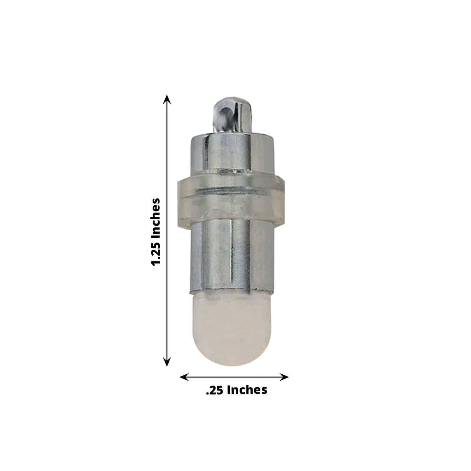 12 - Pack Balloon Lights Bullet Design Purple - Waterproof LED Centerpiece Filler Lights - Linen Luxes