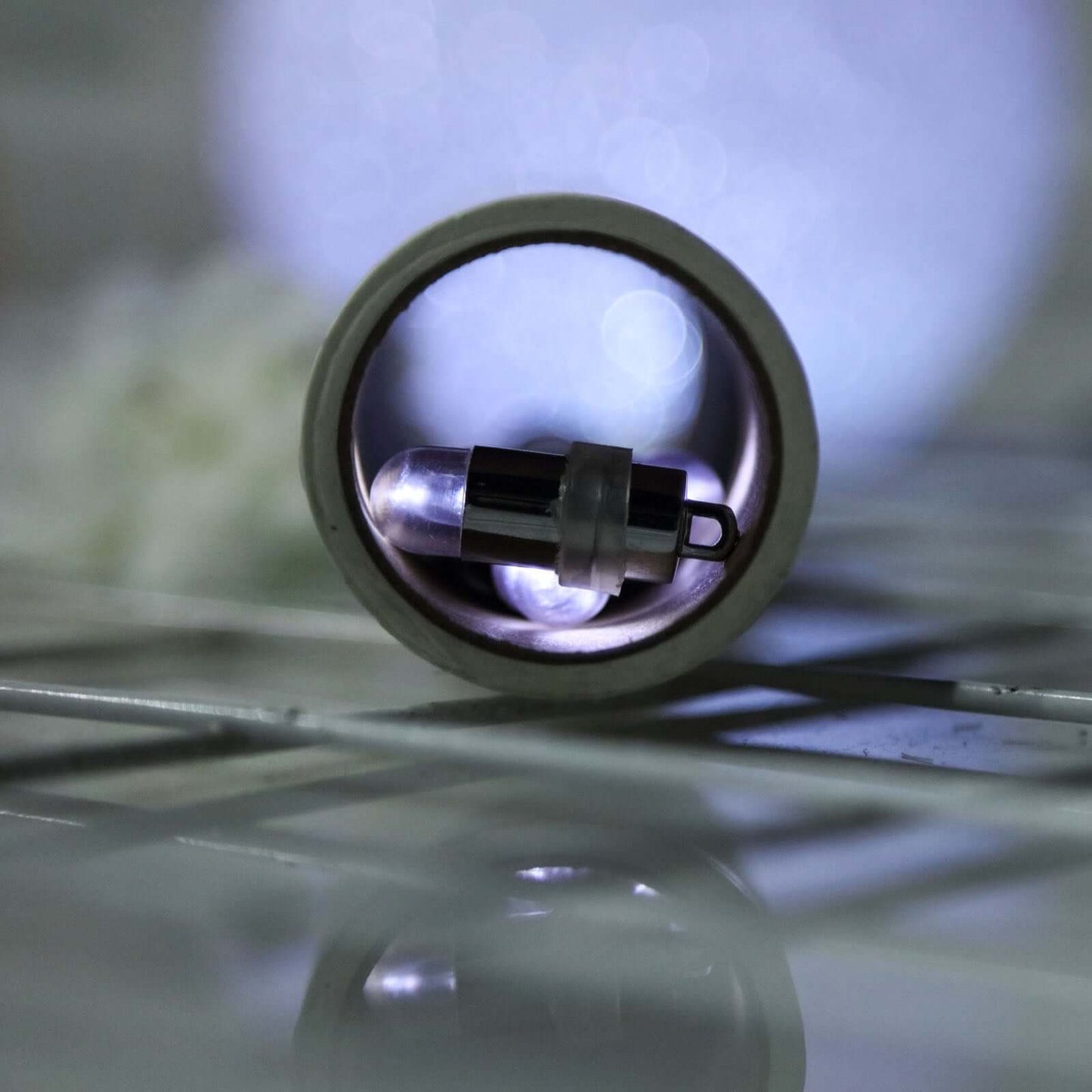 12 - Pack Balloon Lights Bullet Design White - Waterproof LED Centerpiece Filler Lights - Linen Luxes