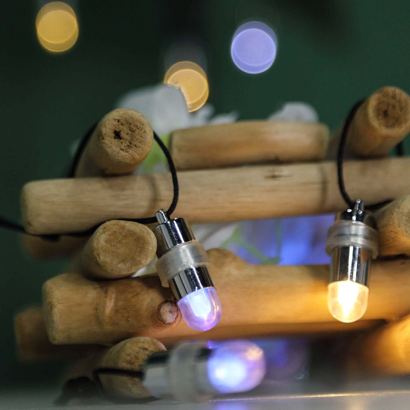 12 - Pack Balloon Lights Bullet Design White - Waterproof LED Centerpiece Filler Lights - Linen Luxes