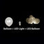 12 - Pack Balloon Lights Bullet Design White - Waterproof LED Centerpiece Filler Lights - Linen Luxes