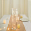 12 - Pack Glass Cylinder Vases Square Clear - Durable Heavy Duty Floral Centerpieces for Weddings 14" - Linen Luxes
