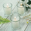 12 - Pack Glass Votive Candle Holders Clear - Tealight Holder Set for Weddings and Events 2.5" - Linen Luxes