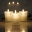 12 - Pack Glass Votive Candle Holders Frosted - Tealight Holder Set for Weddings and Events 2.5" - Linen Luxes