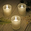 12 - Pack Glass Votive Candle Holders Frosted - Tealight Holder Set for Weddings and Events 2.5" - Linen Luxes