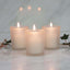 12 - Pack Glass Votive Candle Holders Frosted - Tealight Holder Set for Weddings and Events 2.5" - Linen Luxes