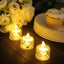 12-Pack LED Flameless Lighting Diamond Style Warm White - Battery Operated Tealight Candles 2"