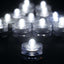 12 - Pack LED Lights Flower Design - Submersible Waterproof White Battery Operated - Linen Luxes
