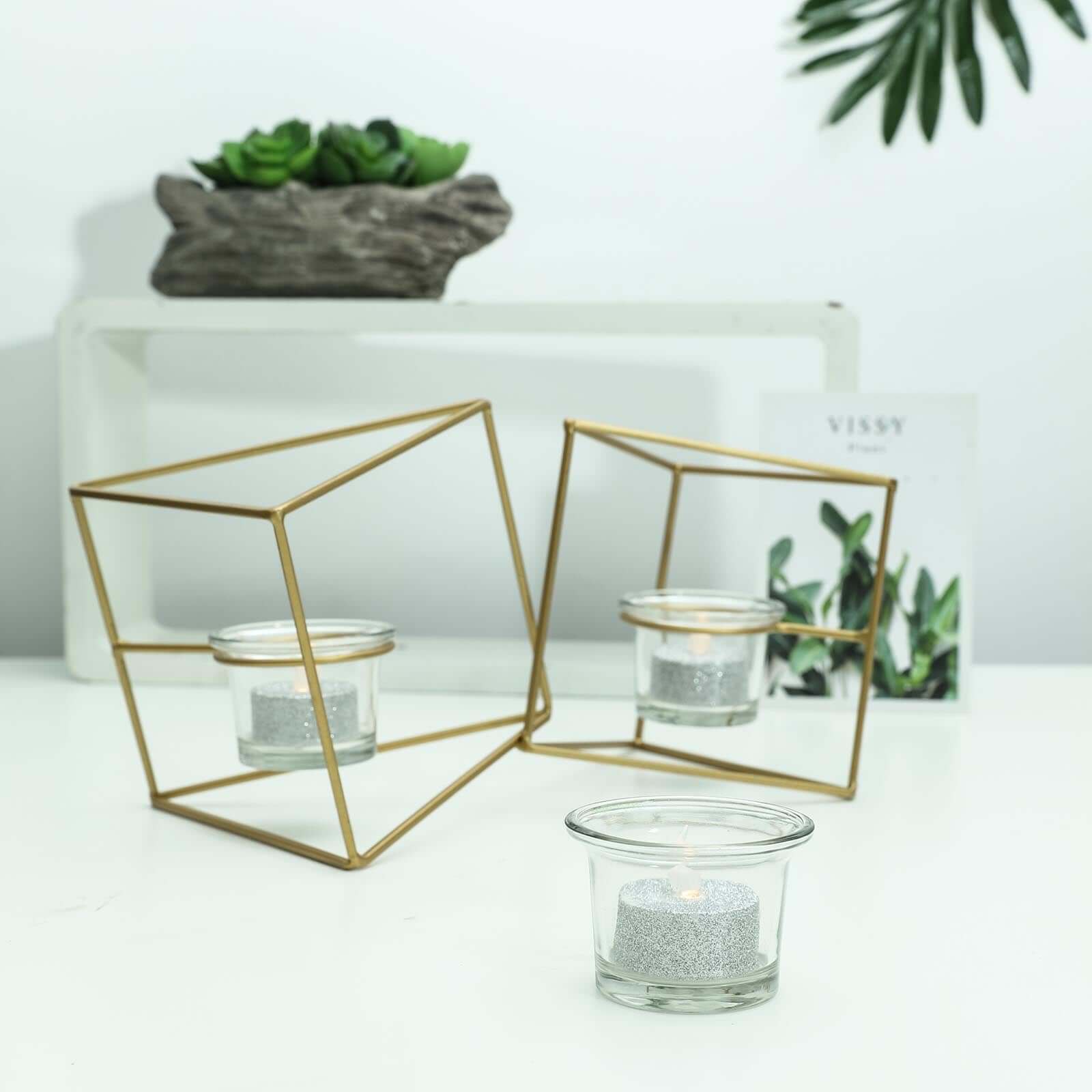 12 - Pack LED Tealight Candles Glitter Silver Design - Flameless Battery Operated Tea Lights - Linen Luxes