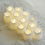 12 - Pack LED Tealight Candles Mini Votive White Design - Battery Operated Flameless Lighting - Linen Luxes