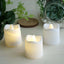 12 - Pack LED Tealight Candles Mini Votive White Design - Battery Operated Flameless Lighting - Linen Luxes