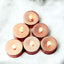 12 - Pack LED Tealight Candles Rose Gold Metallic Design - Reusable Flameless Battery Operated Lights - Linen Luxes